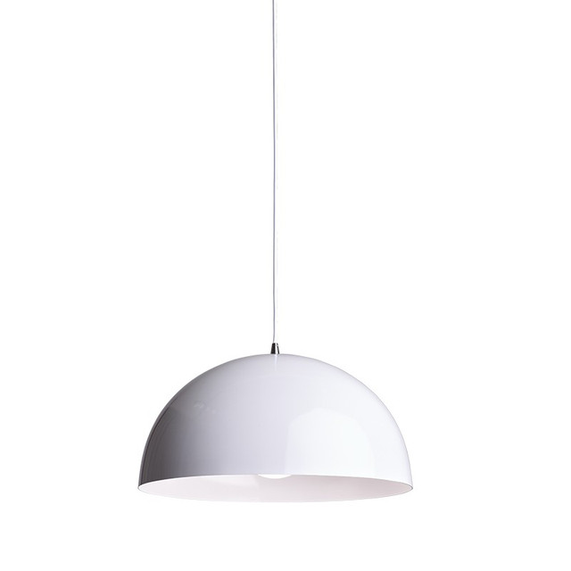 ACA Lighting PENDANT 1X E27 METAL COLOR WHITE MELINA — OD5391MW