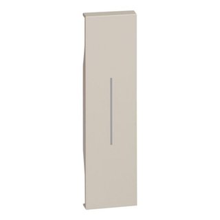 BTicino Lightable cover for Living Now switch, 2-way switch and Pushbutton - 1 module - sand — KM01
