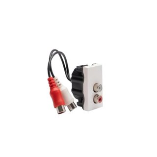 BTicino Connector - RCA x 2 - Pre-connected — JW4269R