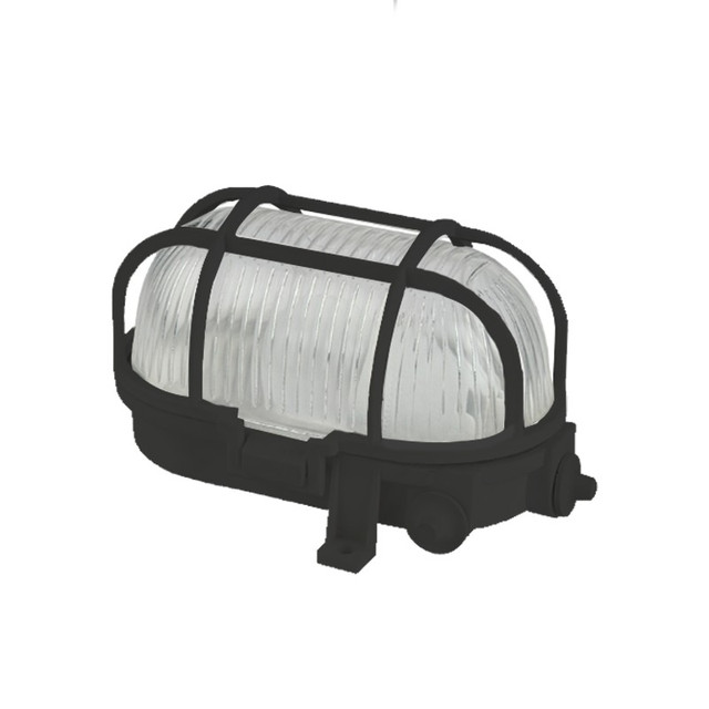 ACA Lighting CEILING LAMP PLASTIC-BLACK — AC.045PBB