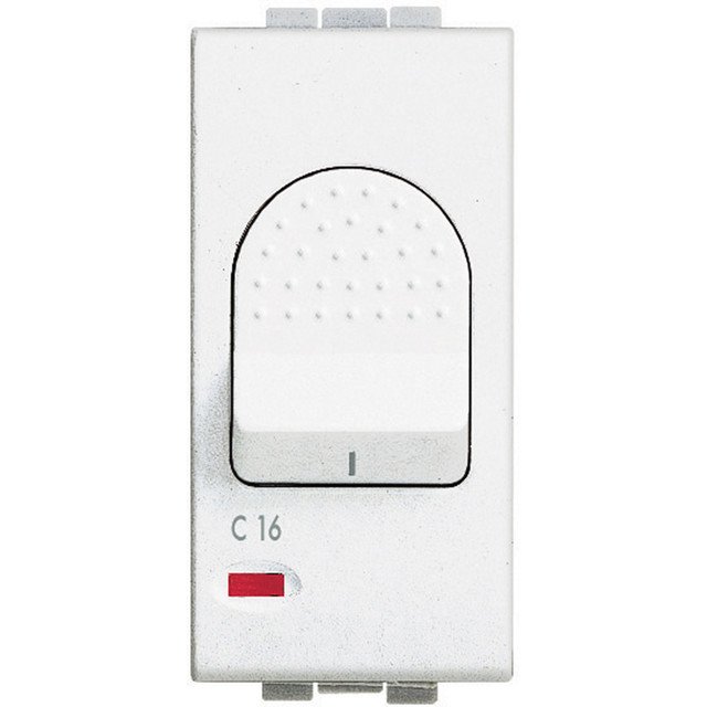 BTicino Thermal magnetic circuit breaker 2 poles with 1P protected - 16A 230 Vac Icn= 3000A — N4301/16