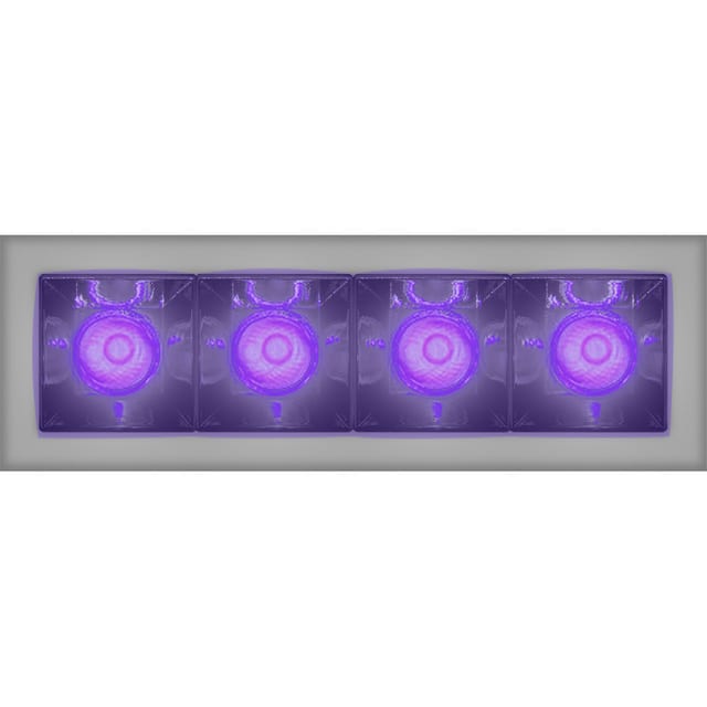 Artemide Sharp - 4 optic unit - 11W - 20° Violet Integralis Trim Silver — AF10605IN4
