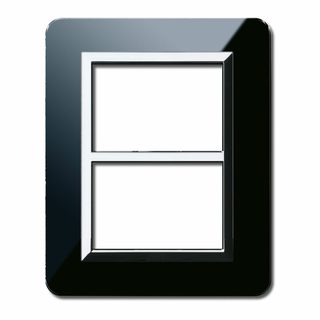 AVE PERSONAL44 FR.PLATE AB. BLACK 3+3M — 44P033NAL