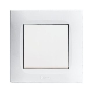 AVE 10AX 1 GANG PUSH-BUTTON WHITE 2M — BSN11005