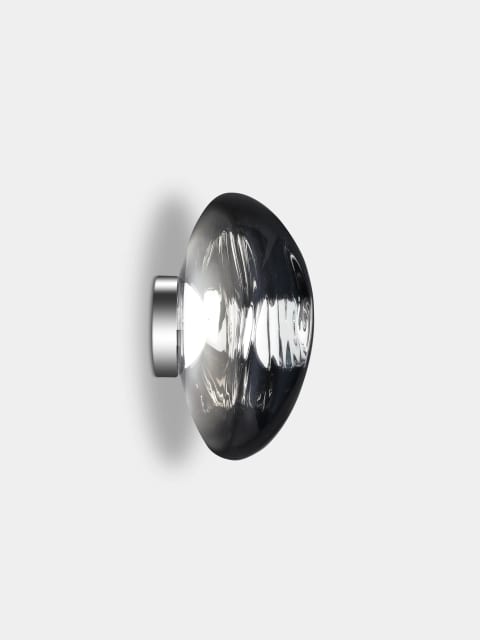 Tom Dixon Melt Medium Surface Light | Silver Polished Polycarbonate — MESS03CH-WEUM2