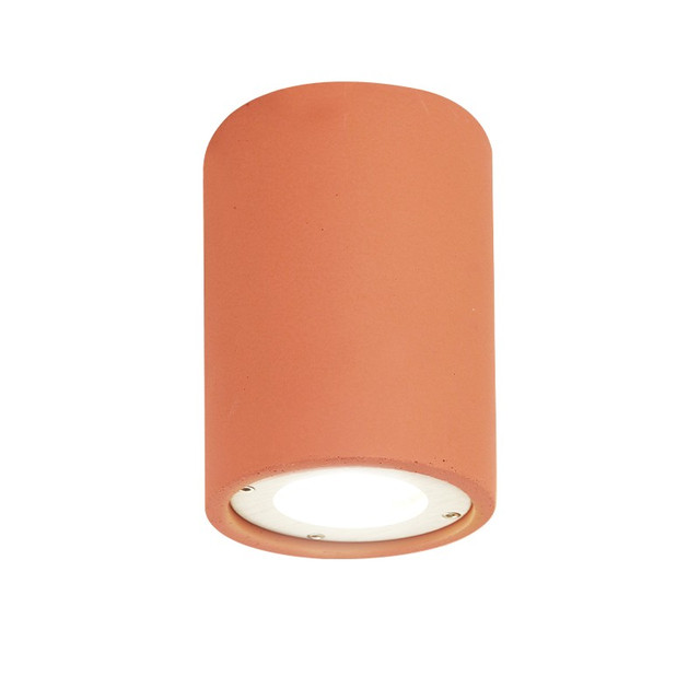 ACA Lighting ROUND CEILING LUMINAIRE IP65 GU10 TERRACOTTA CONCRETE — MK163130RTC