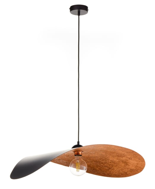 Sigma Pendant lamp LEAF black/copper 41919