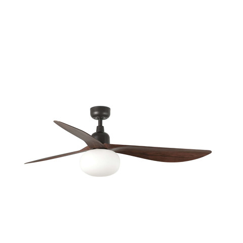 Faro Barcelona OUTWOOD L Ceiling fan brown/walnut IP44 E27 — manufacturer representative image