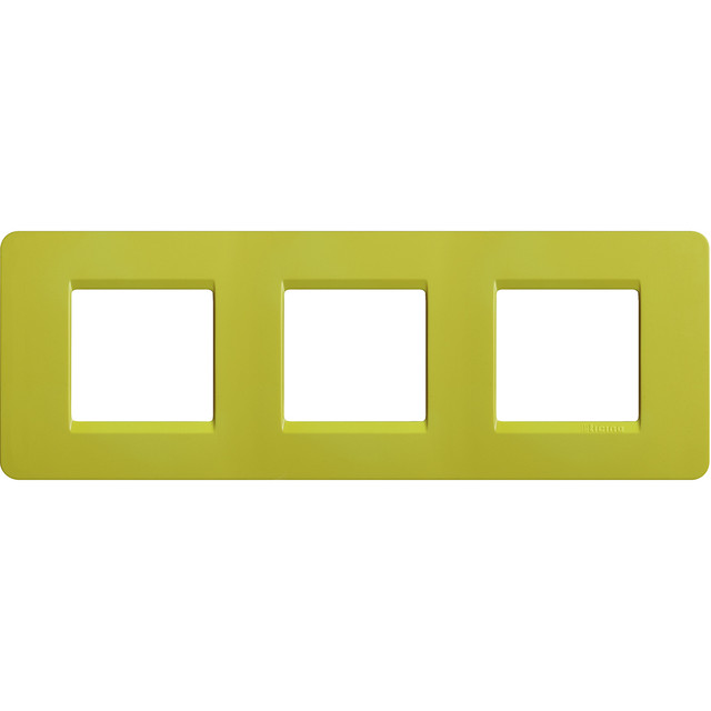 BTicino Matix - plate 2P horizontal Lime — AM4802/3AB