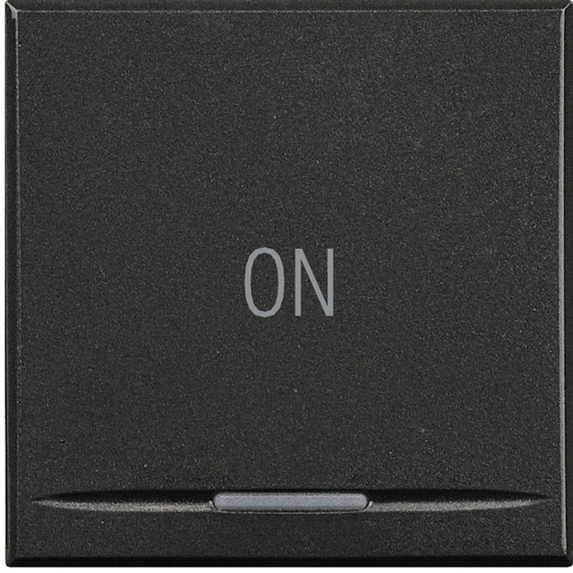 BTicino Key cover for 1 function with illuminated lens with screen printing symbol 'ON' — HS4915/2AB