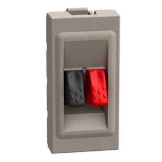 BTicino Connector for speakers home cinema - 1 module - stone — YG4294