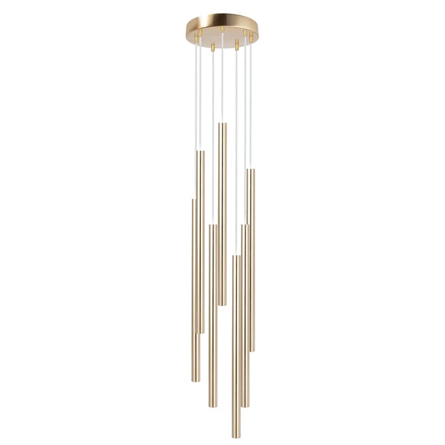 Sigma Pendant lamp SOPEL PREMIUM 7 round długi gold szczotkowany 40966