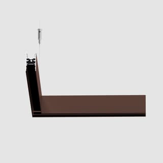 Artemide A.24 - Suspension Magnetic Track - 90° Angle (on same plane) - Brushed Bronze — AQ49220