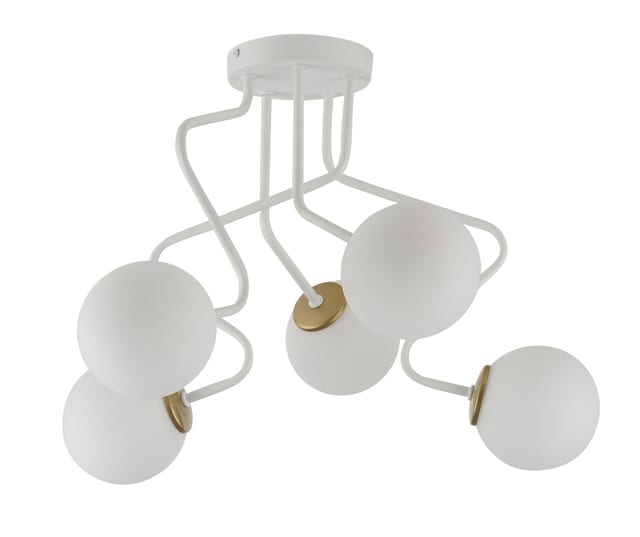Sigma ZIGZAG 5 Ceiling lamp white gold — 33306
