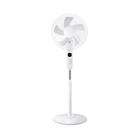 ACA Lighting STAND FAN, WHITE WITH 5 TRANSPARENT BLADES, REMOTE CONTROL, TIMER, DIAM45, AC 55W — manufacturer representative image