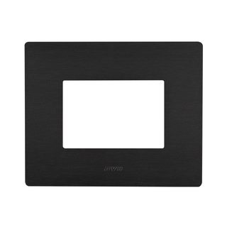 AVE S44 ALUMINUM PLATE, ANTHRACITE ALLUMINUM – WITHOUT FINISHING FRAME – 3 MOD. — 44PAQ3ANS