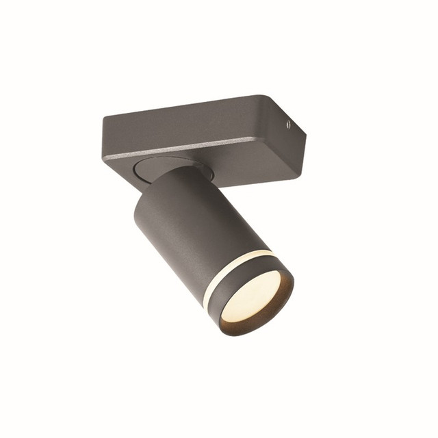 ACA Lighting WALL MOUNTED LIGHTING 1XGU10 DIVINO GREY ALUMINUM IP20 12X7X13,5CM — RA3631SGY