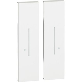 BTicino Lightable cover for wireless double Light switch — KW36M2