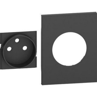 BTicino Cover + traditional top for French-Belgium standard socket item K4142A — KG55M3