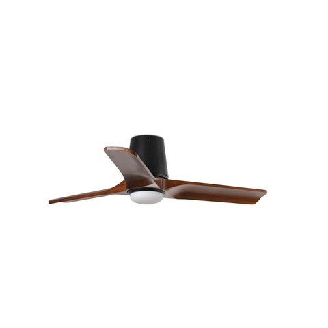 Faro Barcelona HEYWOOD TUB S LED Ceiling fan black/walnut 10W SWT — manufacturer representative image