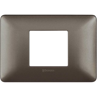 BTicino Cover plate 2 modules centred — AM4819MIR