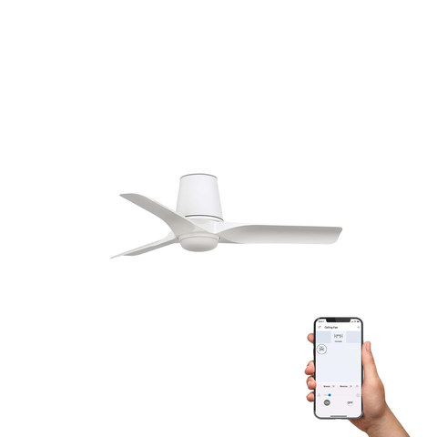 Faro Barcelona HEY TUB S LED Ceiling fan white 10W SWT TUYA — manufacturer representative image