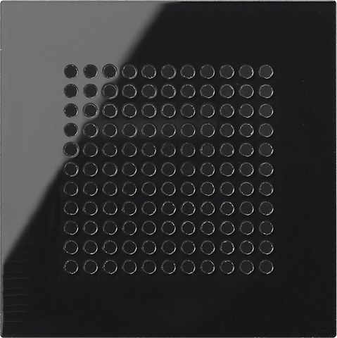 Gira cov. speaker System 55 black gl.fin. — manufacturer representative image