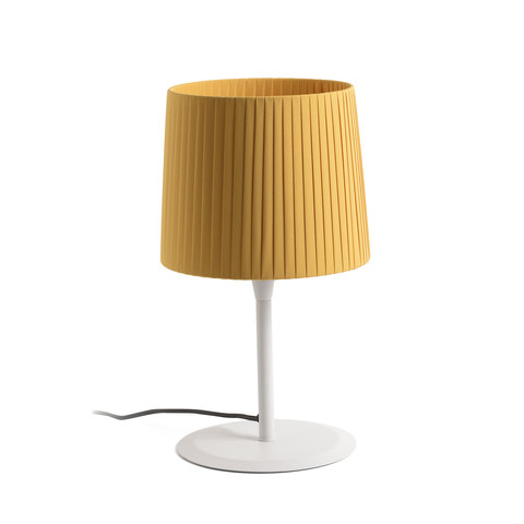 Faro Barcelona SAMBA White/ribbon yellow table lamp — manufacturer representative image