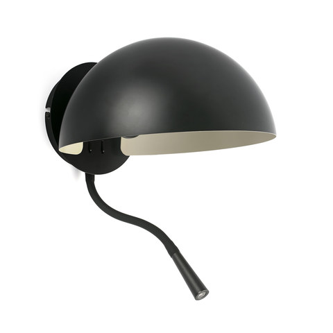 Faro Barcelona DOMINICA Black reading lamp — manufacturer representative image