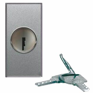 AVE 2P NO 10A PUSH-BUTTON + KEY ALLU.1M — 443075