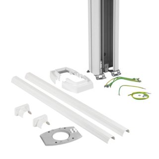 BTicino Curve single-face column white height 2780 - 4060 mm. White — 129201NBA