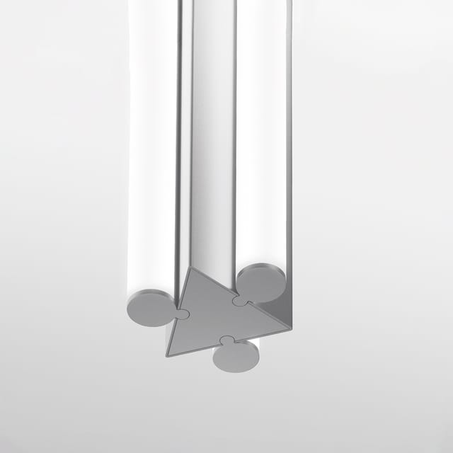 Artemide Dreispitz - Suspension Vertical - 3 Diffused Emission - 90 - Silver — 1858000A