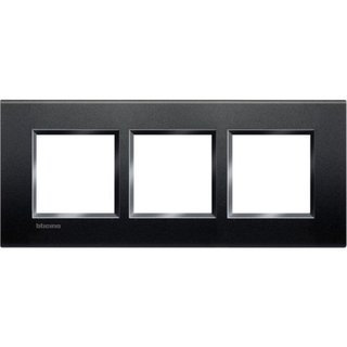 BTicino Square cover plate 2x3P 57mm Anthracite — LNA4832M3AR
