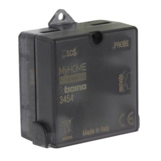 BTicino Basic probe flush-mounted version; it reads the ambient temperature in the range 0 – 40 °C. — 3454