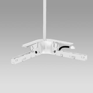 Artemide Gople System - Track - 90° Angle with electrical connection - White — CB40001