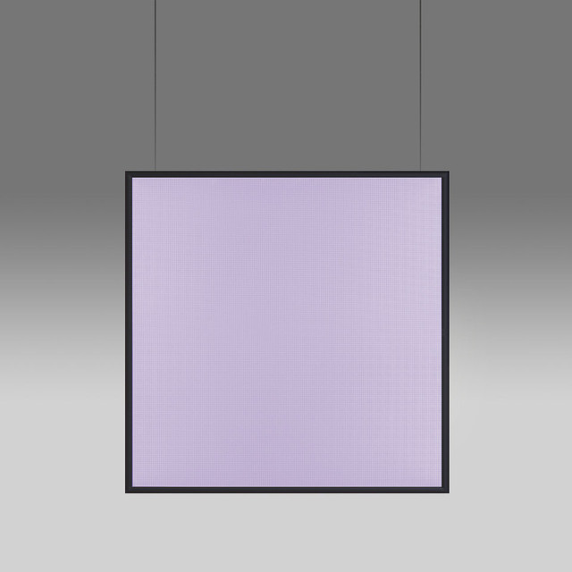 Artemide Discovery Space Square - White Violet Integralis - Black - App Compatible — 2000030IN1APP — manufacturer representative image