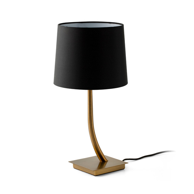 Faro Barcelona REM Old gold/black table lamp — 29685-06