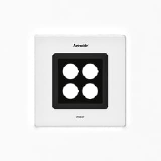 Artemide Ego Flat 150 downlight Square EL 3000K Aluminium IK09 — T42006ELPTW00