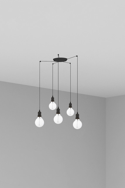 Faro Barcelona ART 5L Black pendant lamp — 64135-5L