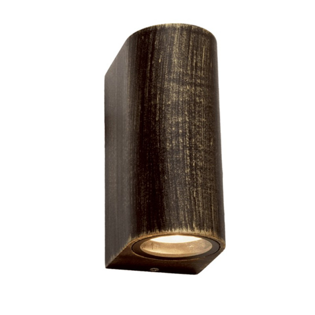 ACA Lighting GU10 WALL LUMINAIRE PLASTIC 230V AC RUST IP65 MAX.2X3W LED — SL8211GU10R