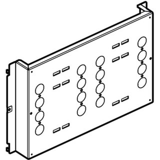 BTicino Fixing plate for M400-630E fixed version horizontal with rear terminals 600x300mm — 9541AP/04