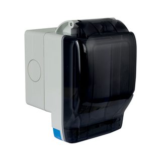 AVE AVE SEAL IP66 S44 ENCLOSURE WITH UNIVERSAL SCHUKO SOCKET 10/16A – OPENING LID — 44ST590/15TS
