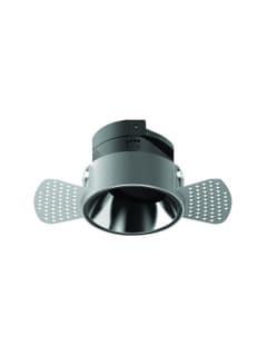 Zambelis S128 TRIMLESS SPOT 1XGU10 WHITE -BLACK CHROME REFLECTOR