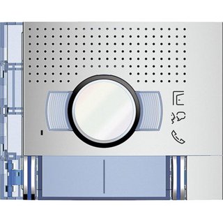 BTicino Sfera New audio video module Front cover with 2 Pushbutton - Allmetal — 351221