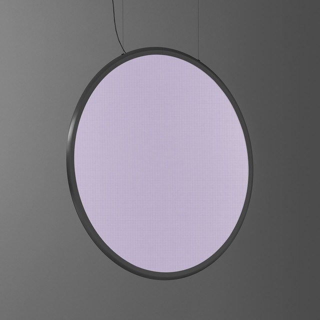Artemide Discovery Vertical 140 White Violet Integralis - Satinized aluminium - App Compatible — 1994210IN1APP
