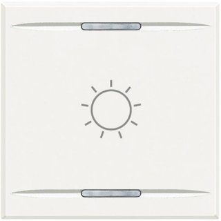 BTicino Key cover for 2 functions with illuminated lens with screen printing symbol 'Light' — HD4911M2BA