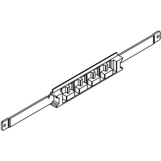 BTicino Busbar holder (bottom/head) for 4 busbars installed on FONDOATTIVO — TI400F1FA