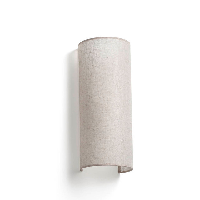 Faro Barcelona OTTON R Round Linen wall lamp vertical 2L — 66401-103