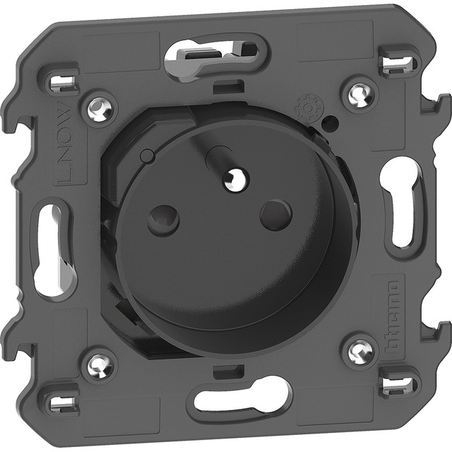 BTicino 2P+E 16 A 250 Vac French/belgian standard connected socket — KG4142AC