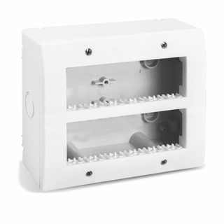 AVE ENCLOSURE RAL9010 IP40 S44 12(6+6)M — 44Q12VB
